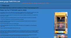 Desktop Screenshot of gunge-tank-hire.com